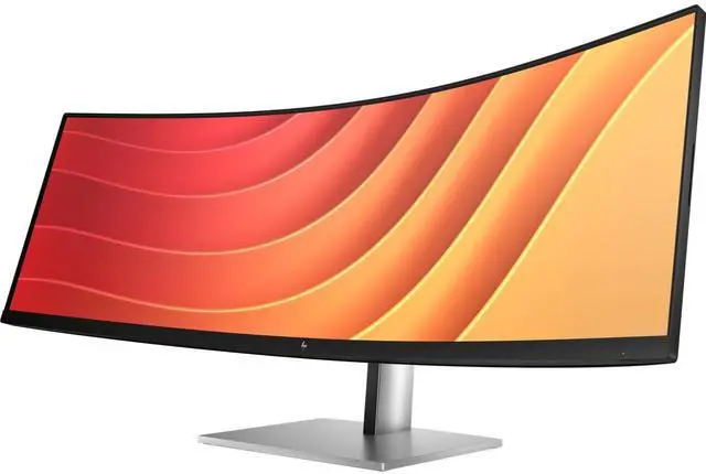 Alt view image 2 of 10 - HP E45c G5 45" DQHD) Curved Desktop Monitor 32:9 165hz 3ms AMD Freesync, Black