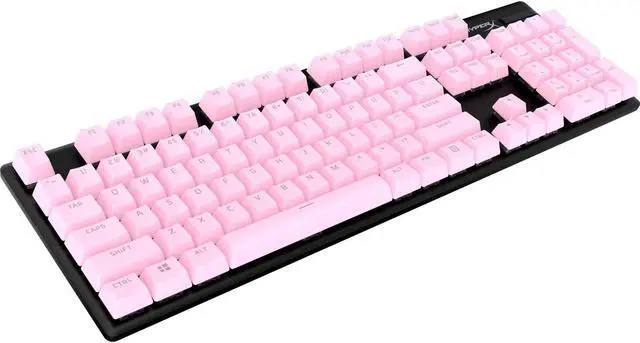 Alt view image 4 of 6 - HyperX PBT Keycaps Full Key Set Double Shot English US Layout 104 Keys Pink