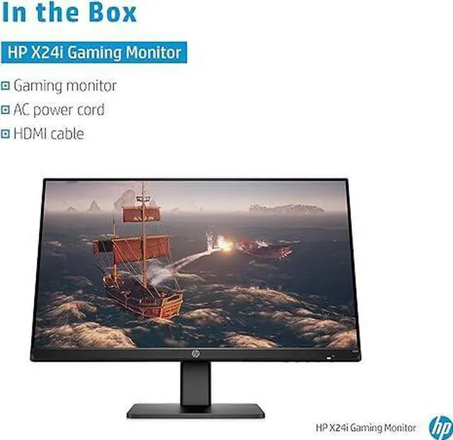 Alt view image 5 of 5 - HP X24i 24-inch Full HD IPS Gaming Monitor Tilt Adjustment AMD FreeSync Black