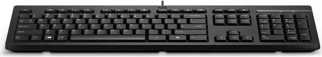Alt view image 6 of 6 - HP 125 Wired Keyboard Full Size for PCs USB-A Port Tilt Feet Adjustable, Black