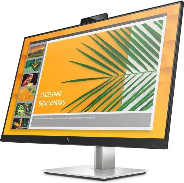 Alt view image 2 of 11 - HP E27d G4 27" WQHD Desktop Monitor IPS IR Webcam 1080p Height Adjust