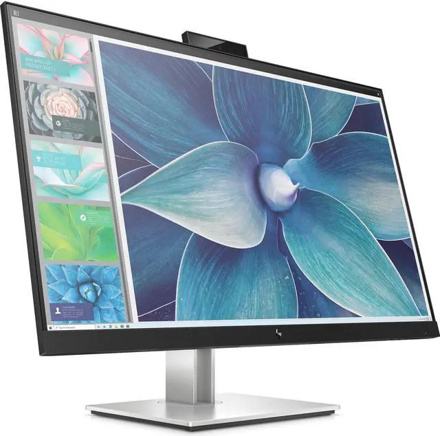 Alt view image 3 of 11 - HP E27d G4 27" WQHD Desktop Monitor IPS IR Webcam 1080p Height Adjust