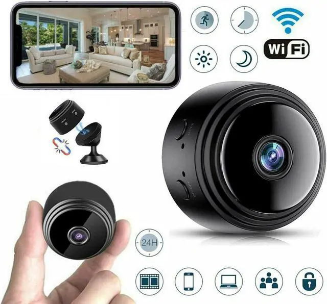 Main image of Mini 1080P Small Wifi Camera IR Night Vision Micro Camera Motion 2 Way speak APP with cable & mount