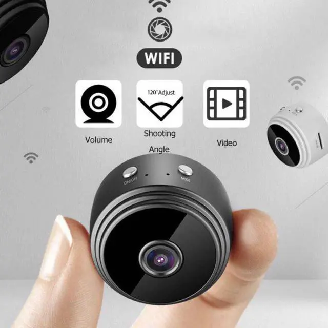 Alt view image 7 of 7 - Mini 1080P Small Wifi Camera IR Night Vision Micro Camera Motion 2 Way speak APP with cable & mount