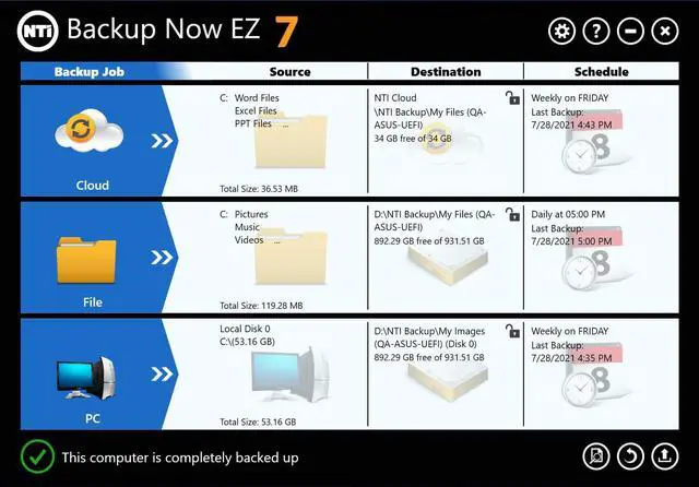 Alt view image 4 of 5 - NTI Backup Now EZ (3-PC) | New Version for 2025