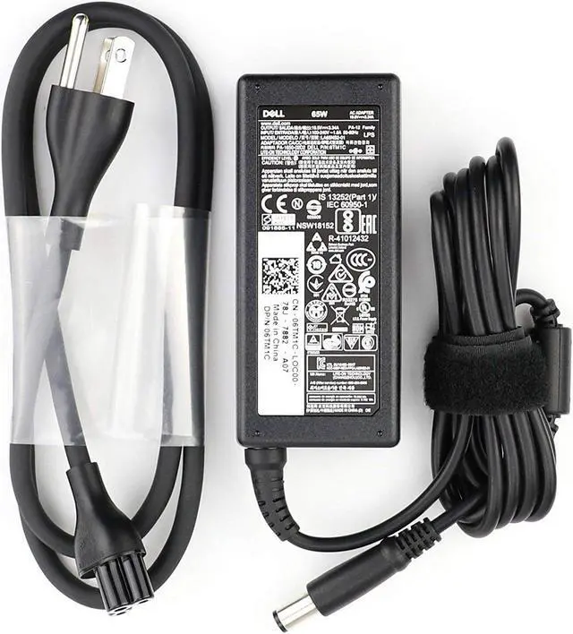 Alt view image 20 of 20 - 65W 4.5mm x 3.0mm Tip Ac Adapter Charger & Power Cord for select Dell Laptops  - Compatible Part #'s 74VT4, PA-1650-2D3, LA65NS2-01, 5NW44, MGJN9, G6J41, 43NY4, GG2WG