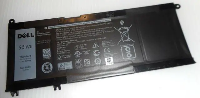 Alt view image 7 of 10 - Dell OEM Original Inspiron 7778 7779 Inspiron 7570/7573 56Wh Battery 33YDH