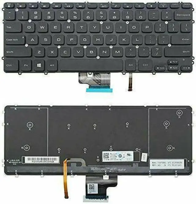 Alt view image 12 of 13 - Non-Backlit US Keyboard for Dell Latitude 3340 3350 5480 5490 5491 5495 7480 7490 E5450 E5470 E7450 E7470 Laptops - Replaces 94F68 41MMG