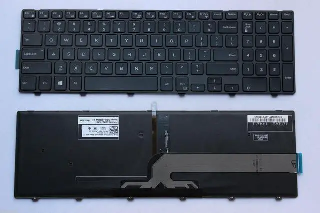 Alt view image 6 of 9 - Backlit Keyboard for Dell Inspiron 3542 5545 5547 5548 5555 5558 5559 5748 5749 5755 5758 5759 7557 7559 Latitude 3550 3560 3570 3580 Laptops - Replaces G7P48