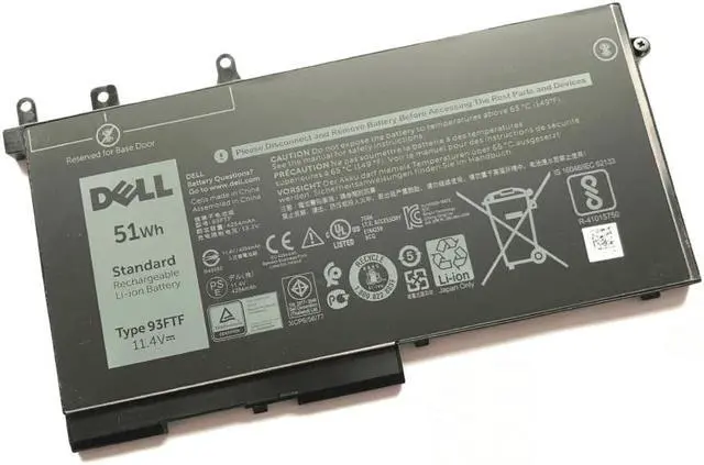 Alt view image 4 of 5 - New  Dell OEM Original Latitude 5580 5480 5280 3-Cell 51Wh Laptop Battery 93FTF