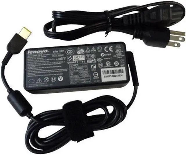 Alt view image 3 of 3 - New Genuine Lenovo ThinkBook 14 14-IIL 20SL 14-IML 20RV 15-IML 20RW 15-IIL 20SM Series AC Adapter Charger 65W Square Tip
