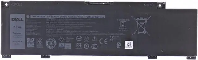 Main image of New Genuine Dell 266J9 0266J9 M4GWP 0M4GWP PN1VN 0PN1VN Battery 51Wh