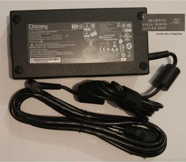 Main image of New Genuine Chicony Acer Predator 15 17 G9 AC Adapter Charger 230W