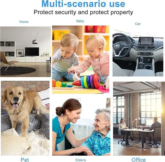 Alt view image 4 of 5 - Wireless Security Camera  WiFi 1080P HD Battery Operated Home Camera Indoor Mini Camera with Night Vision Remote App Control for Home Elderly Baby Pet