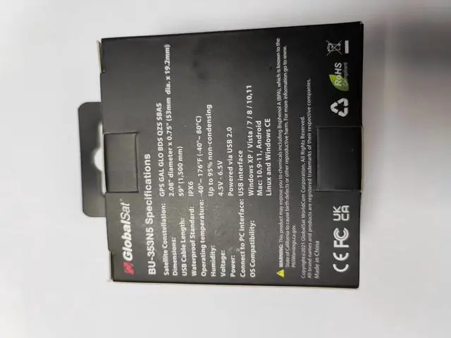 Alt view image 4 of 7 - GlobalSat BU-353N5 USB GPS Receiver ( New Upgraded from BU-353S4 )