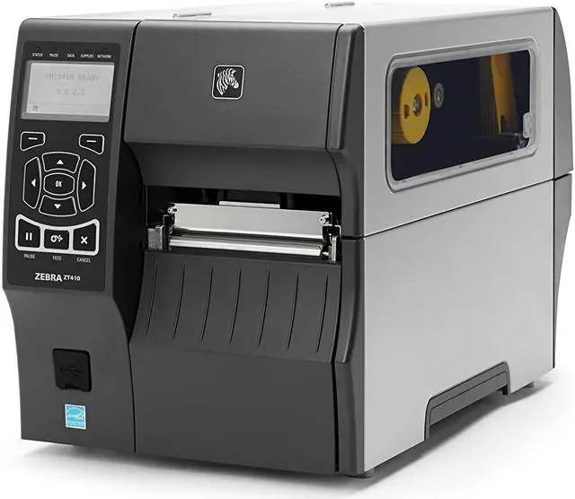 Main image of Zebra ZT41042-T010000Z ZT410 Industrial Thermal Transfer Table Top Printer, 203 DPI, Monochrome, With 10/100 Ethernet, Bluetooth 2.1, USB Host
