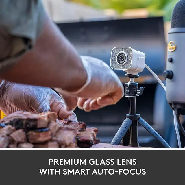 Alt view image 4 of 5 - Logitech StreamCam, Live Streaming Webcam, Full 1080p HD 60fps Vertical Video, Smart auto Focus and Exposure, Dual Camera-Mount Versatility, with USB-C, for YouTube, Gaming Twitch, PC/Mac - White