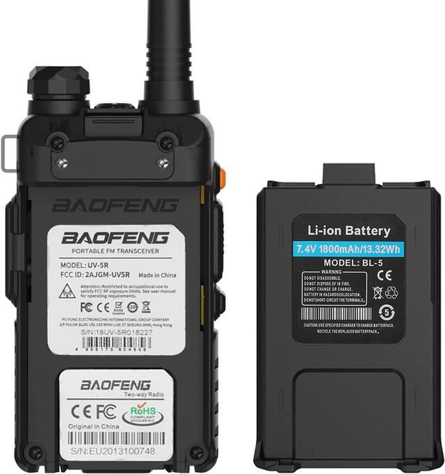 Alt view image 4 of 5 - BAOFENG UV-5R Dual Band Two Way Radio (Black), 144-148MHz & 420-450MHz