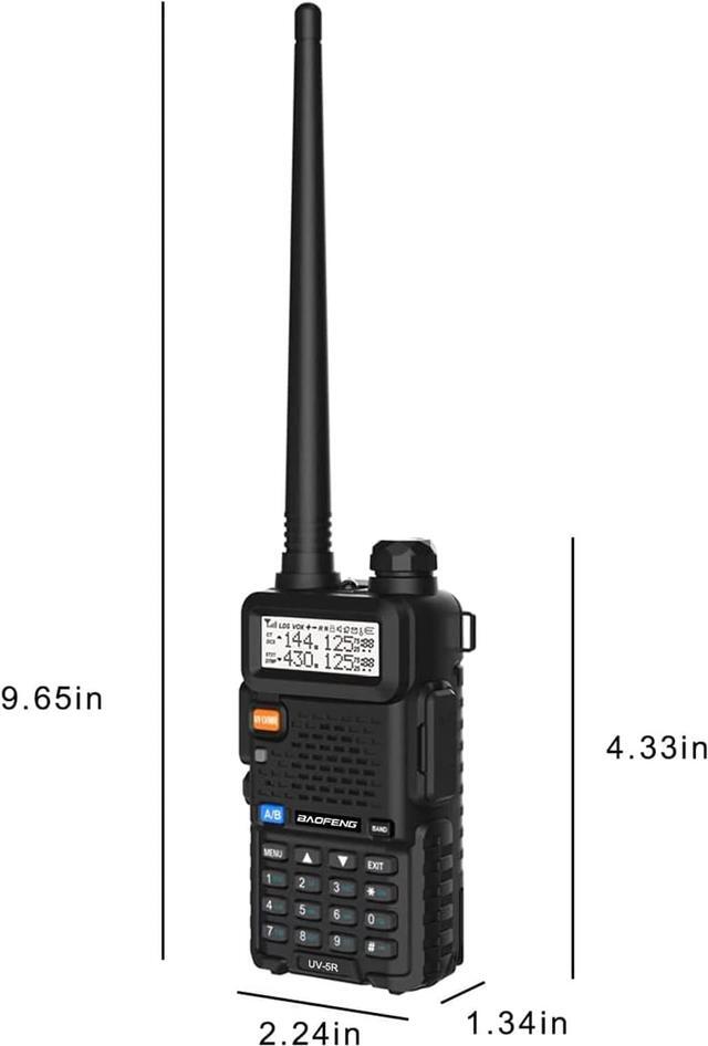 Alt view image 5 of 5 - BAOFENG UV-5R Dual Band Two Way Radio (Black), 144-148MHz & 420-450MHz