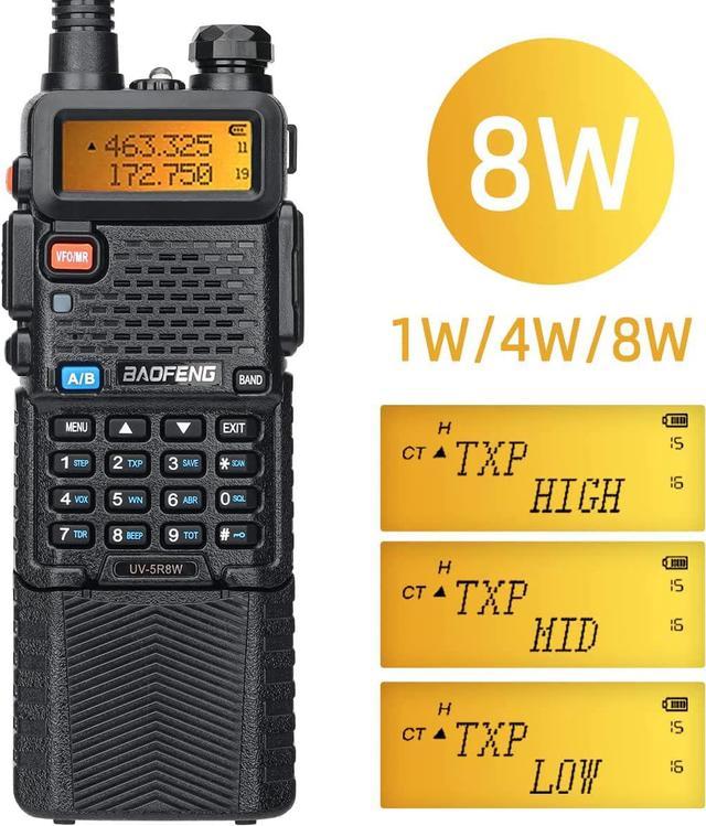 Baofeng 8W UV-5R Walkie Talkie 10 km UHF VHF Baofeng uv5r Radios Tri-Power  Band High Middle Low uv 5r Baofeng UV-9R UV-82 UV-8HX - AliExpress