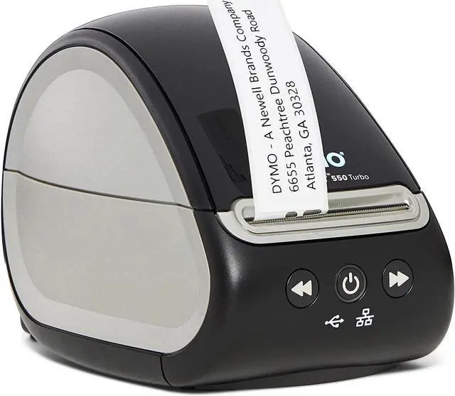 Alt view image 5 of 7 - DYMO LabelWriter 550 Turbo Direct Thermal Label Printer, USB and LAN Connectivity - up to 90 Labels Per Minute, 300 dpi, Auto Label Recognition, Monochrome Label Maker