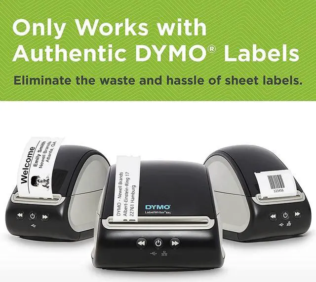 Alt view image 6 of 7 - DYMO LabelWriter 550 Turbo Direct Thermal Label Printer, USB and LAN Connectivity - up to 90 Labels Per Minute, 300 dpi, Auto Label Recognition, Monochrome Label Maker