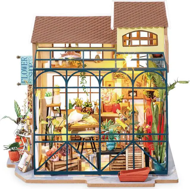 Main image of DIY 3D House Puzzle - Emily's Flower Shop 258pcs