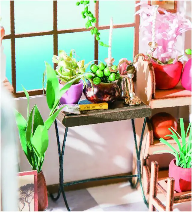 Alt view image 2 of 3 - DIY 3D House Puzzle - Emily's Flower Shop 258pcs