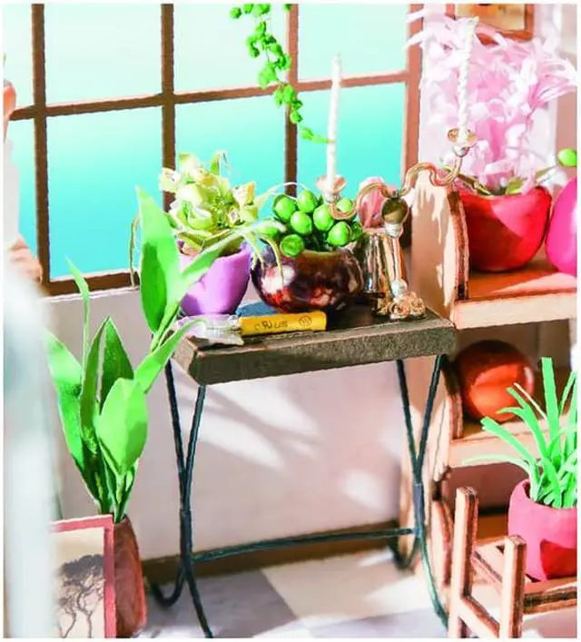 Alt view image 3 of 3 - DIY 3D House Puzzle - Emily's Flower Shop 258pcs