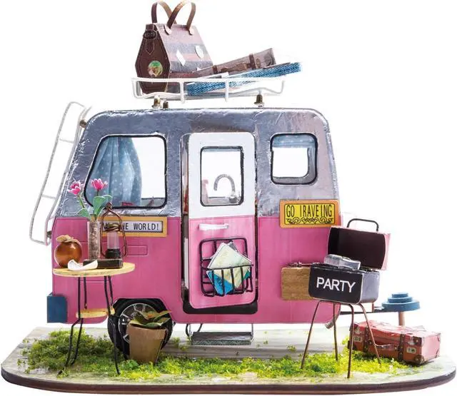 Main image of DIY 3D House Puzzle - Happy Camper 86pcs