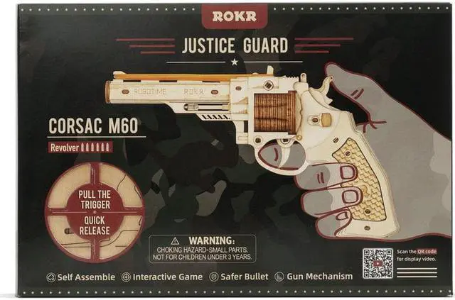 Alt view image 2 of 3 - DIY 3D Moving Gears Puzzle - Gun - 102pcs