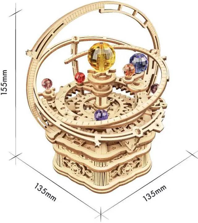 Alt view image 3 of 3 - DIY 3D Music Box Puzzle - Starry Night 84pcs