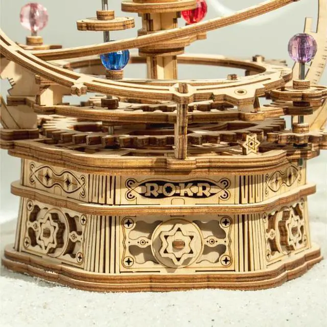 Alt view image 2 of 3 - DIY 3D Music Box Puzzle - Starry Night 84pcs