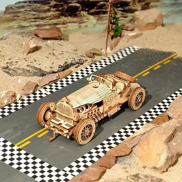 Alt view image 2 of 3 - DIY 3D Puzzle - V8 Grand Prix Car - 220pcs