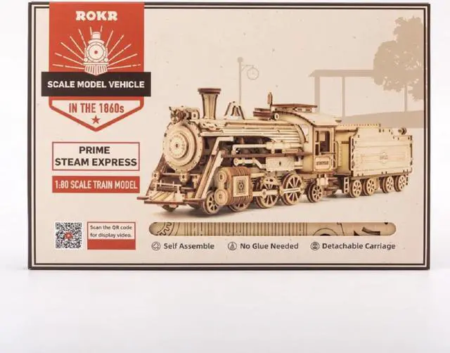 Alt view image 3 of 3 - DIY 3D Puzzle - Train Express - 308pcs