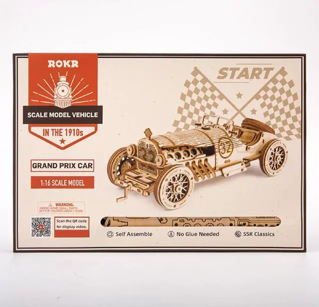 Alt view image 3 of 3 - DIY 3D Puzzle - V8 Grand Prix Car - 220pcs