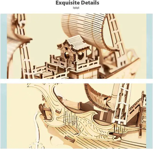 Alt view image 3 of 3 - DIY 3D Puzzle - Japanese Diplomatic Ship - 91pcs