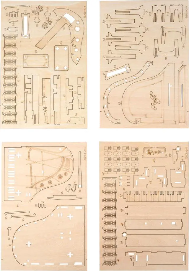 Alt view image 3 of 3 - DIY 3D Puzzle - Piano - 74pcs
