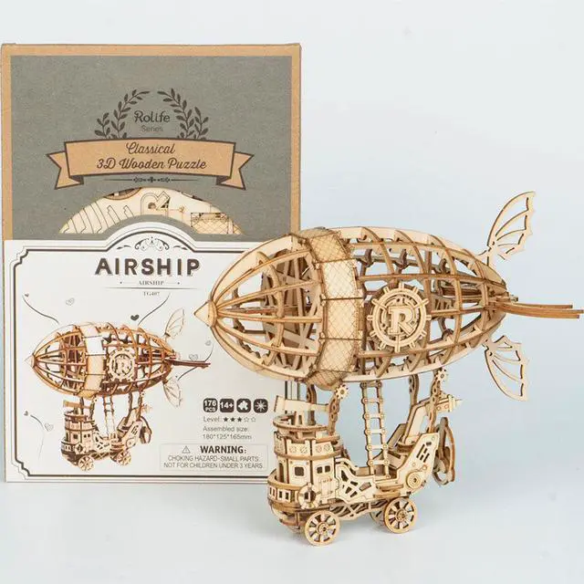 Alt view image 2 of 2 - DIY 3D Puzzle - Airship - 176pcs