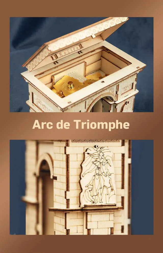 Alt view image 2 of 3 - DIY 3D Puzzle - Arc De Triumph - 118pcs