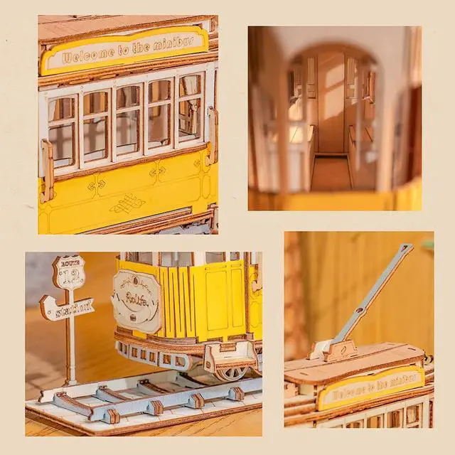 Alt view image 3 of 3 - DIY 3D Puzzle - Tramcar - 145pcs