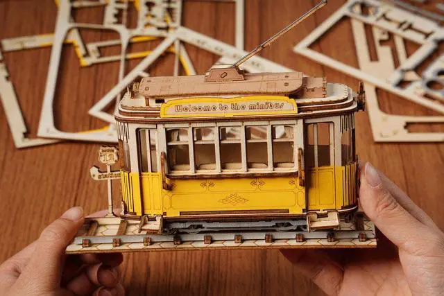 Alt view image 2 of 3 - DIY 3D Puzzle - Tramcar - 145pcs