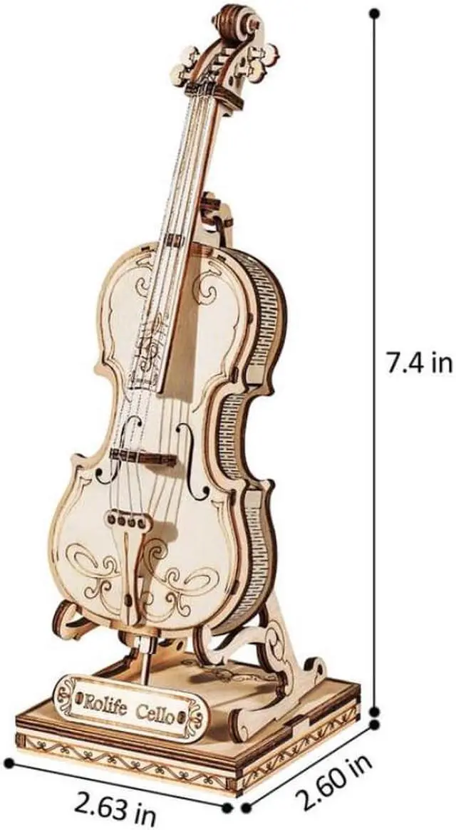 Alt view image 2 of 3 - DIY 3D Puzzle - Cello - 58pcs