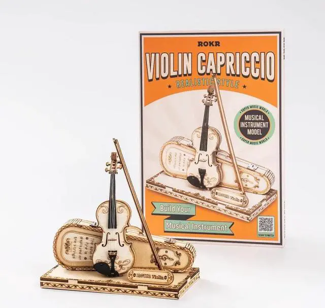 Alt view image 2 of 3 - DIY 3D Puzzle - Violin Capriccio - 62 pcs (ROKR)