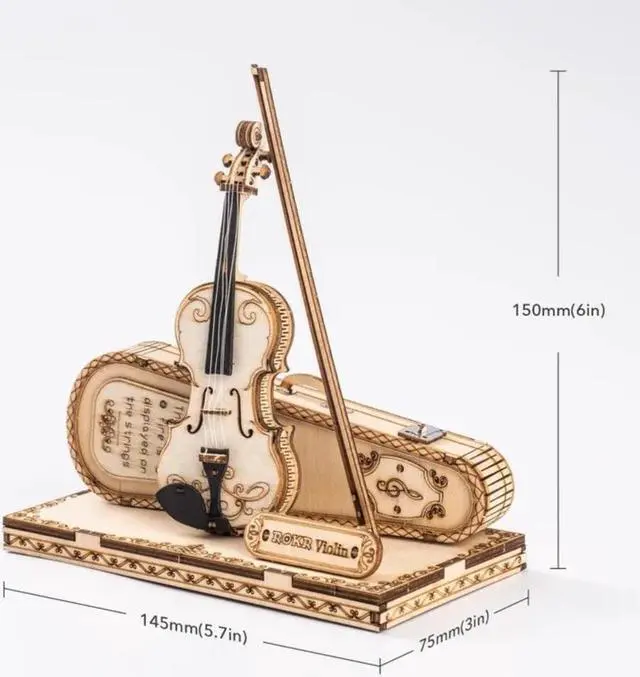 Alt view image 3 of 3 - DIY 3D Puzzle - Violin Capriccio - 62 pcs (ROKR)