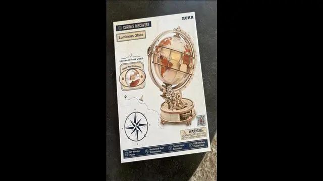 Alt view image 2 of 3 - DIY 3D Puzzle -  Luminous Globe 180 Pcs