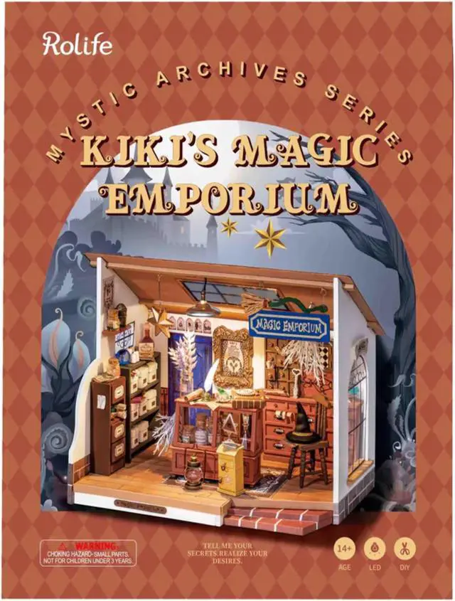 Alt view image 2 of 3 - DIY 3D House Puzzle - Kiki's Magic Emporium 148 Pcs