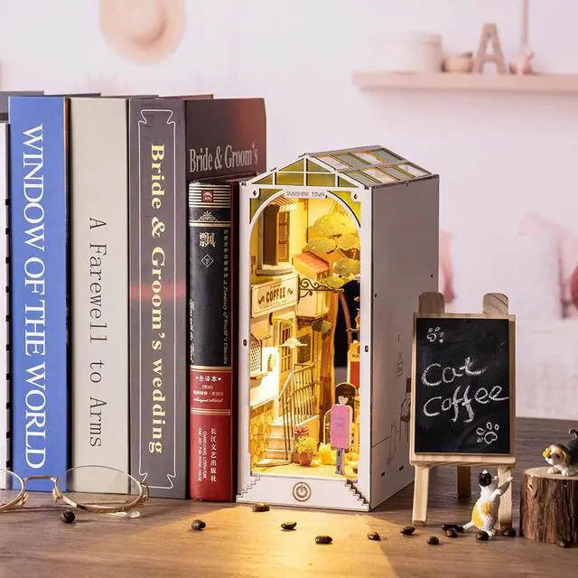 Alt view image 3 of 3 - DIY 3D Book Nook Kit - Sunshine Town 246 Pcs