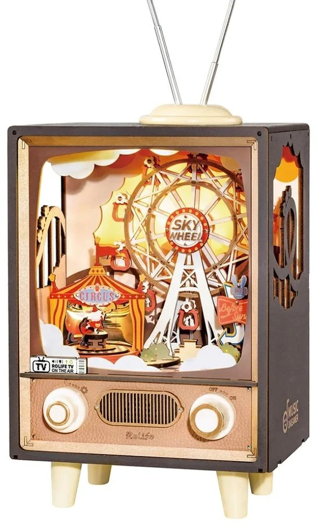 Main image of DIY 3D Music Box Puzzle Sunset Carnie 174pcs