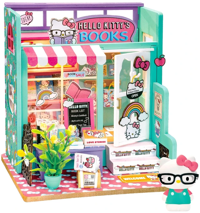Main image of DIY 3D Puzzle - Hello Kitty Bookstore 53pcs